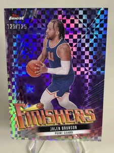 2023-24 Topps Finest - Finishers Jalen Brunson #F-4 Purple XFractor /125 - Picture 1 of 2