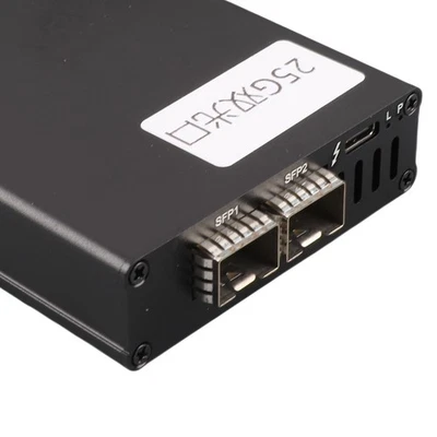 Portable 25G Network Card USB4 Network Card SFP Optical Interface High Speed - Image 1 of 4