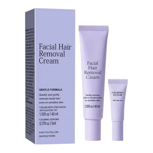 Crema depilatoria facial Flamingo para mujer con suero calmante, 1,35 fl oz - Imagen 1 de 12