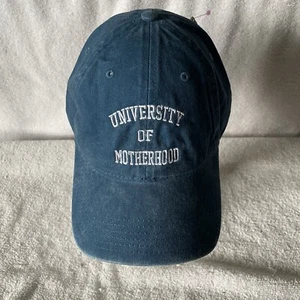 The University Of Motherhood Mom Hat Adult Gray Adjustable Hat NWT Canvas Lucky - Picture 1 of 9