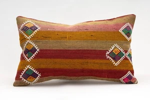 Decorative Pillow Cover, 12x20 in, Kilim Pillow, Turkish Pillow, Sofa Cushion - Picture 1 of 4