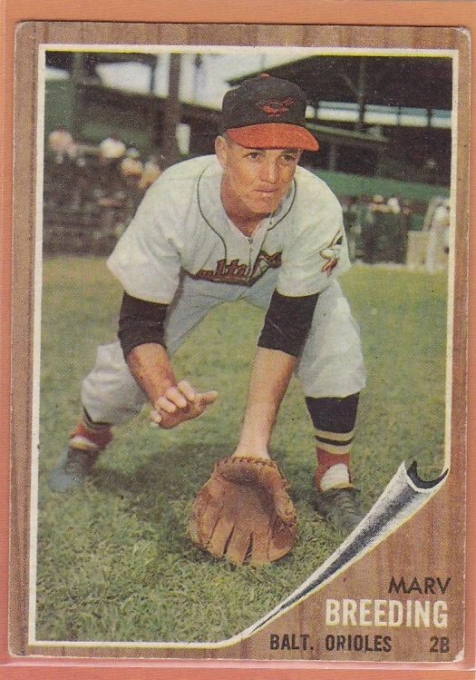 1962 TOPPS BASEBALL MARV BREEDING #6 ORIOLES VGEX *72424 - Image 1 of 1