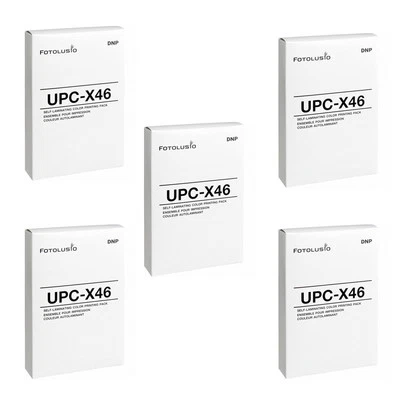 5 Packs DNP Fotolusio UPC-X46 Self Laminating Color Print Pack   - Image 1 of 3