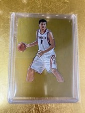 2012 Yao Ming Panini Prizm Gold CUSTOM ART CARD