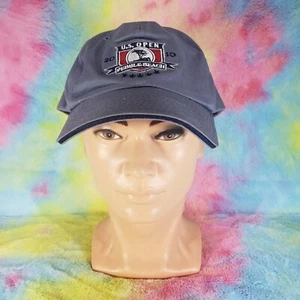 US Open Pebble Beach USGA 2010 Hat Cap Adjustable Gray Logo Mens Strap Back - Picture 1 of 7