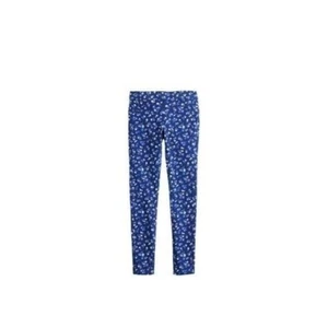 Girls Navy Floral Mid Rise Pull On Ultimate Stretch Jeggings Size 8 - Picture 1 of 6