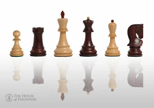 The Zagreb '59 Chess Set - Pieces Only - 3.875" King - Rosewood Stained - Picture 1 of 11