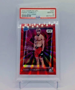 UFC 2022 "PADDY PIMBLETT" #127 Rookie Red Laser Holo 32/75 PSA 10 Prizm RC - Picture 1 of 2