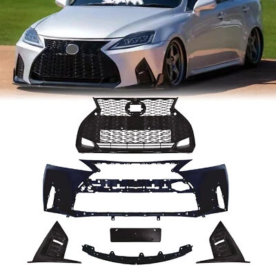 For 2006-2013 Lexus IS IS250 IS350 Conversion to 21+ F-Sport Front Bumper Kits - Image 1 of 4