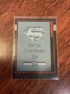 SUPERMAN DOOMSDAY THE DEATH OF SUPERMAN PROTOTYPE CARD #0 1992 SKYBOX DC COMICS - Picture 1 of 2