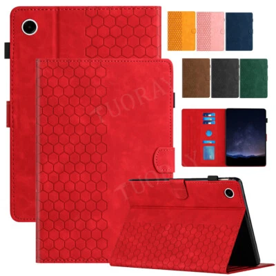 Leather Folio Case Stand Cover For Samsung Galaxy Tab A9+ A8 S9 FE S8 S7 S6 Lite - Image 1 of 4