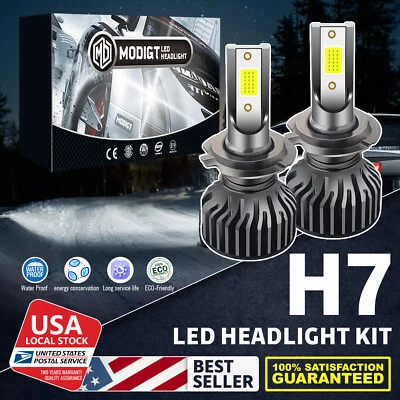Faros LED H7 bombillas haz alto bajo para Audi A8 Quattro 2002-2012 6000k blanco Foto 1 de 4