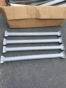 4 Galvanized Steel Wardrobe Box 24" Bar Hanging Clothes Moving Storage Boxes - Picture 1 of 4