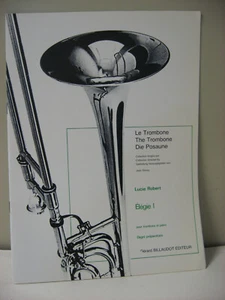 Lucie Robert Elegie 1 Trombone and Piano Sheet Music Gerard Billaudot - Bild 1 von 4