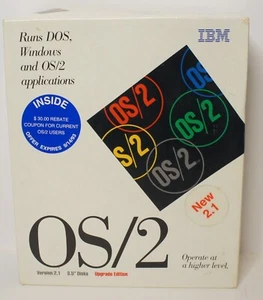 IBM OS/2 Version 2.1 On 3.5" Disks Upgrade Edition Big Box - Picture 1 of 12