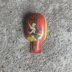 Vintage Tin Noisemaker Clicker Flamenco Dancer And Clown USA - Picture 1 of 2