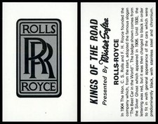 Rolls-Royce - Kings Of The Road 1977 Mister Softee Card