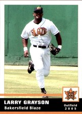2005 Bakersfield Blaze Grandstand #7 Larry Grayson Orlando Florida Baseball Card
