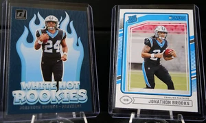 2024 Donruss Jonathan Brooks RC Lot White Hot Rookies and Base RC - Panthers - Bild 1 von 3