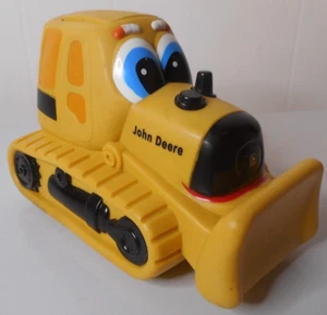 ERTL John Deere Yellow Danny Dozer Bulldozer Push Button Toy Johnny Tractor - Picture 1 of 12
