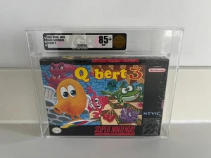 Q*Bert 3 (SNES, Super NES) VGA 85+ New Sealed Graded WATA CGC PSA 1st Print! - Picture 1 of 3