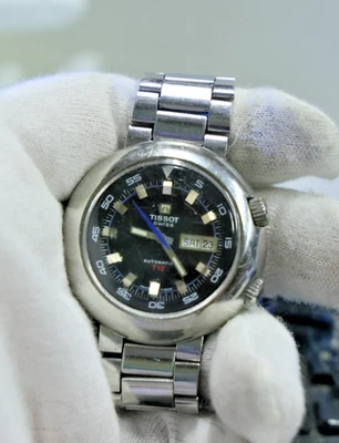 Tissot Mans Stainless Wristwatch (2) Button Automatic T12 Day Date (Runs) - Image 1 of 4