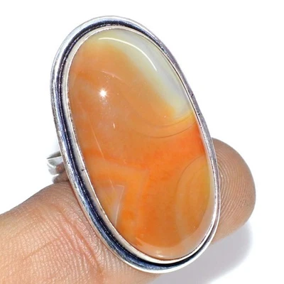 Sardonyx 925 Silver Plated Gemstone Handmade Ring US 6.5 Best Gifts JW - Image 1 of 3