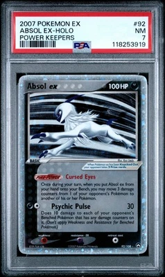 2007 POKEMON EX POWER KEEPERS #92 ABSOL EX-HOLO PSA 7 - Image 1 of 2