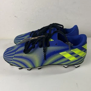 Adidas Nemeziz .4 FxG Junior Soccer Cleats Royal Blue/Yellow FY0822 Sz US 3.5 - Picture 1 of 7