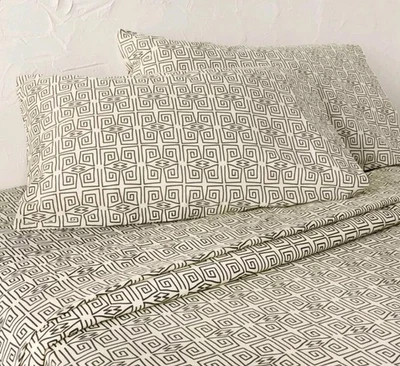 OPALHOUSE DESIGNED WITH JUNGALOW Twin/Twin Extra Long Percale Fitted Sheet Ether Black - Opalhouse Jungalow