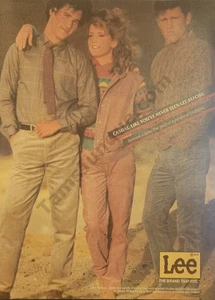 1985 Lee Denim Jeans Jackets Fashion Clothing Old PRINT AD Wall Decor! (4505) - Picture 1 of 1