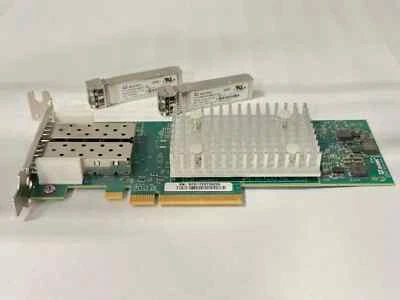 Oracle QLE2742  7115462  Dual-Port 32Gb/s Fibre Channel PCIe  7335902 WITH SFPs - Image 1 of 4
