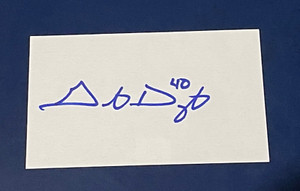 Grant Dayton Signed Autograph 3x5 Index 2016 Los Angeles Dodgers Atlanta Braves