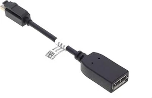 Genuine Dell DisplayPort to Mini DisplayPort Adapter - 5" Cable DP/N 00FKKK - Ne - Picture 1 of 3