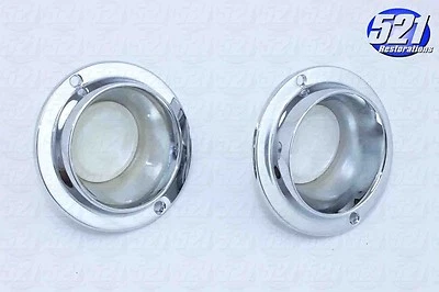 Fits Mopar Console Light Lenses Bezels Pair 66-70 RoadRunner SuperBee Charger - Image 1 of 2