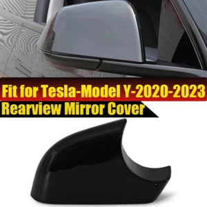 Right Side Rearview Mirror Cover Lower Holder Black For Tesla Model Y 2020-2023 - Picture 1 of 11