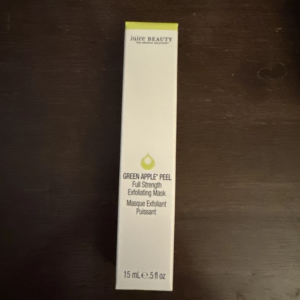 Отшелушивающая маска Juice Beauty Green Apple Peel Full Strength 15 мл/0,5 унции дорожный размер - Изображение 1 из 2