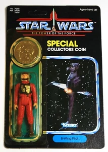 Vintage Star Wars Carded POTF B-Wing Pilot MOC Very Nice! - Bild 1 von 3