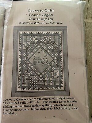  Learn To Quilt   Un Kit De EdredÓn 1998 De Vicki Mcgowen Y Kahty Hock • 101.69€