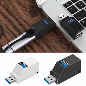 USB 3.0 Hub 3 Port Mini Splitter High Speed Data Transfer For PC Laptop Macbook↑ - Picture 1 of 21