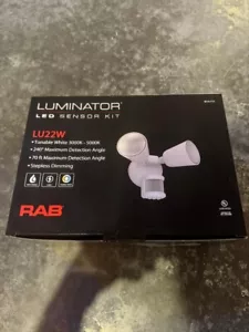 RAB Lighting LU22W White Outdoor Fully Adjustable LED Flood Light - Picture 1 of 3