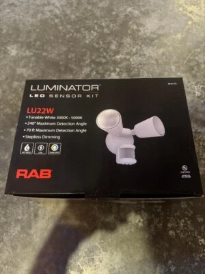 RAB Lighting LU22W White Outdoor Fully Adjustable LED Flood Light - Image 1 of 3