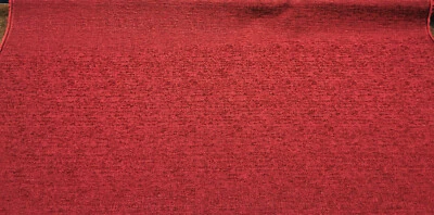 Fabricut Rawhide Carnation Red Slubbed Textured Fabric by the yard - Image 1 of 3