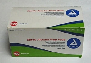 Almohadillas de preparación de alcohol Dynarex 70 % hisopos isopropílicos cuidado para diabéticos/tatuajes 300 medianos - Imagen 1 de 2