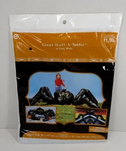 Giant Stuff A Spider Halloween Leaf Bag Decoration NIP 44x48" - Picture 1 of 2