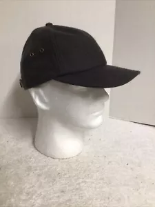 Burton Wollmütze Kappe StrapBack schwarz 6 Panel verstellbarer Lederriemen - Bild 1 von 9