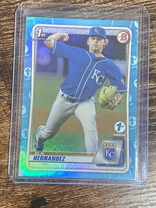 2020 bowman 1st edition Sky Blue BD-19 Ben Hernandez Kansas City Royals Rc - Picture 1 of 2