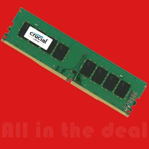 Crucial 16GB Single DDR4 2400MHz PC4-19200 Desktop RAM 288-Pin Memory 2400 Dimm - Picture 1 of 1