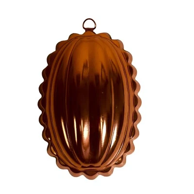 Percha de exhibición vintage de metal molde JELL-O en forma de melón color cobre 2,5 tazas Foto 1 de 4