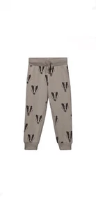 New Mini Rodini Grey Badger Print Sweatpants Sz 140/146 (9-11) - Picture 1 of 8